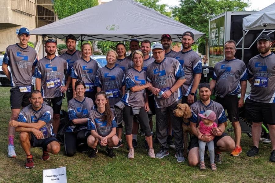 Équipe de CSL Ltée à la course du Gibfest 2022