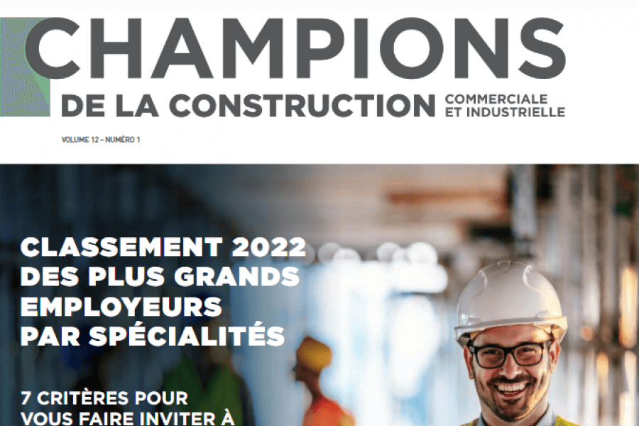 Champion de la construction 2022