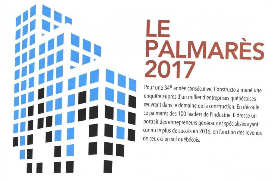 Palmarès 2017
