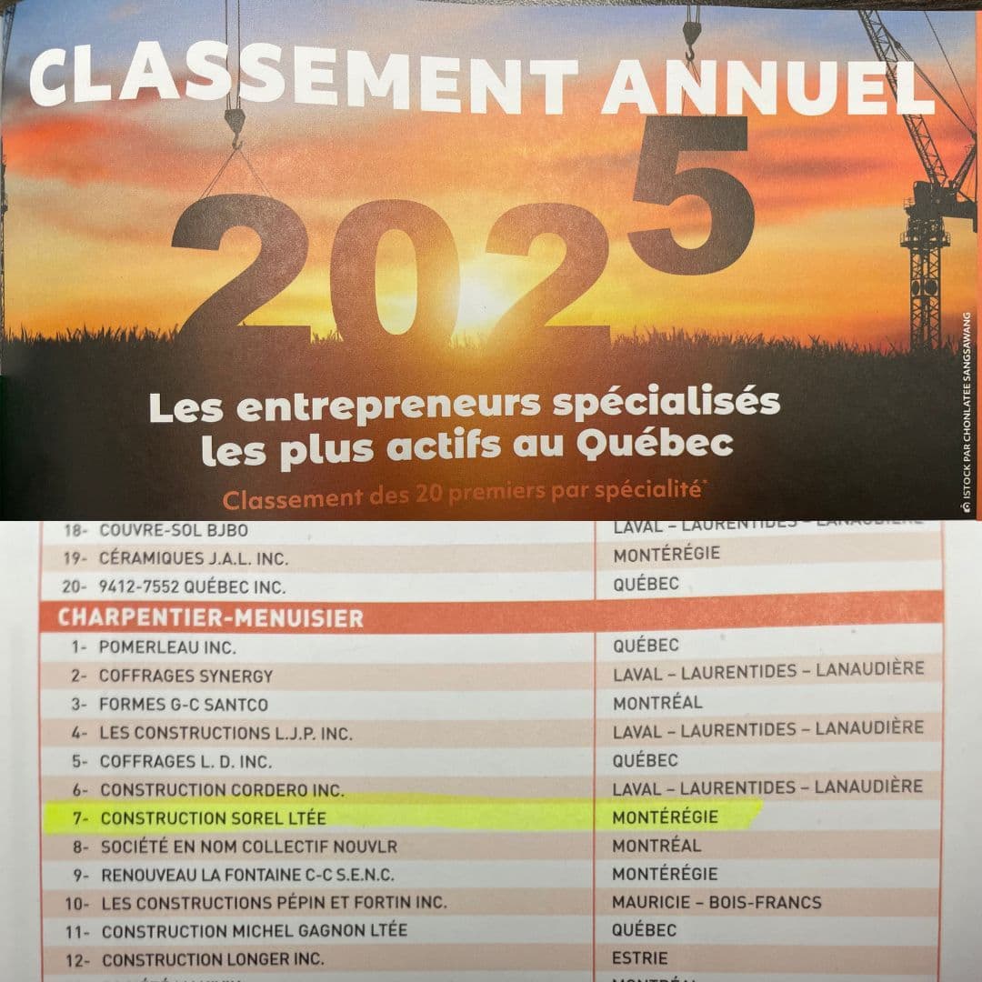 Liste des entrepreneurs