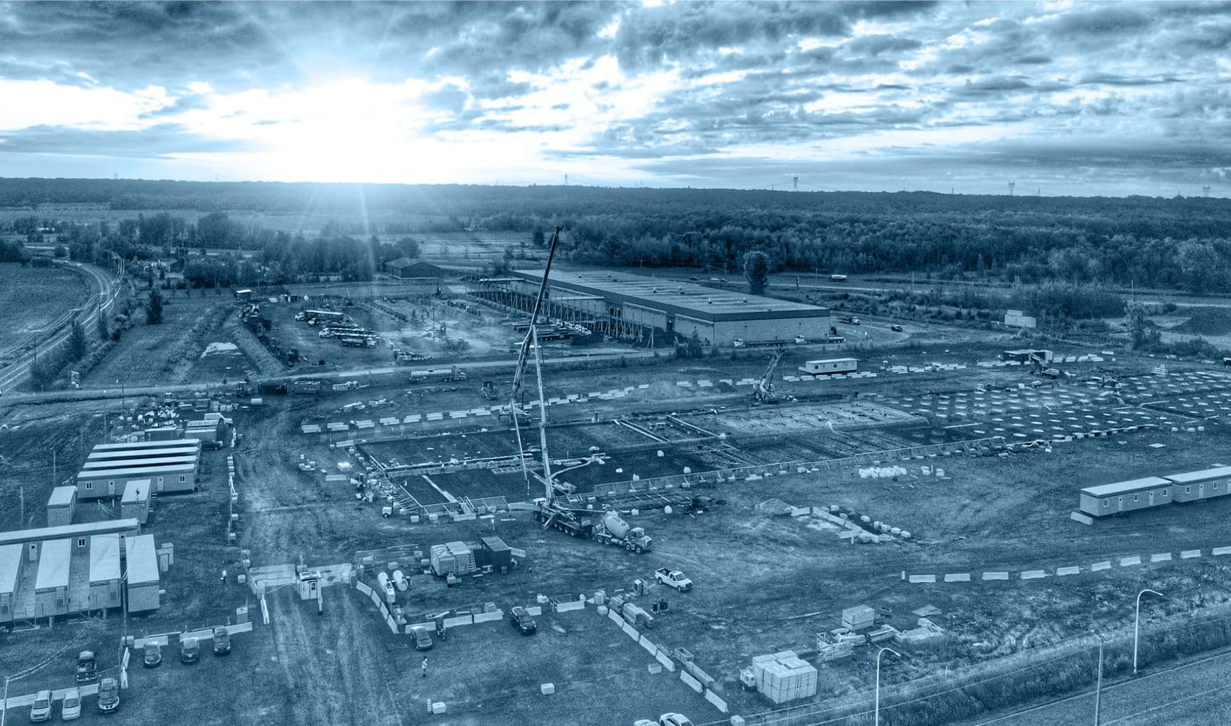 Travailleurs sur un chantier de construction